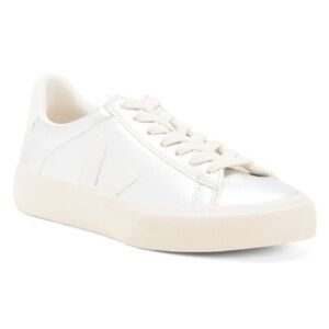 VEJA Made In Brazil Leather Campo Silver /white Sneakers